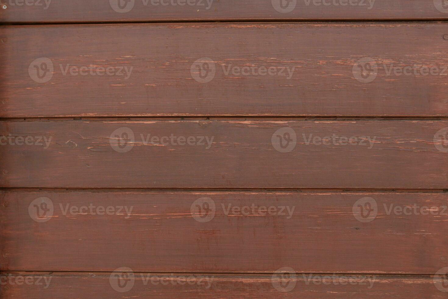 Old wood texture background, surface with old natural colored wood, top view. Grain table surface. photo