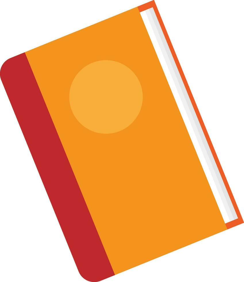 text book yellow and red vector