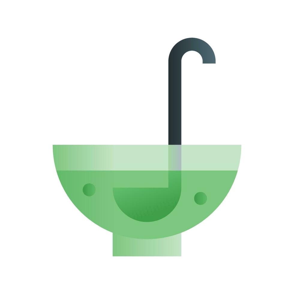 Punch bowl icon in gradient fill style illustration vector design