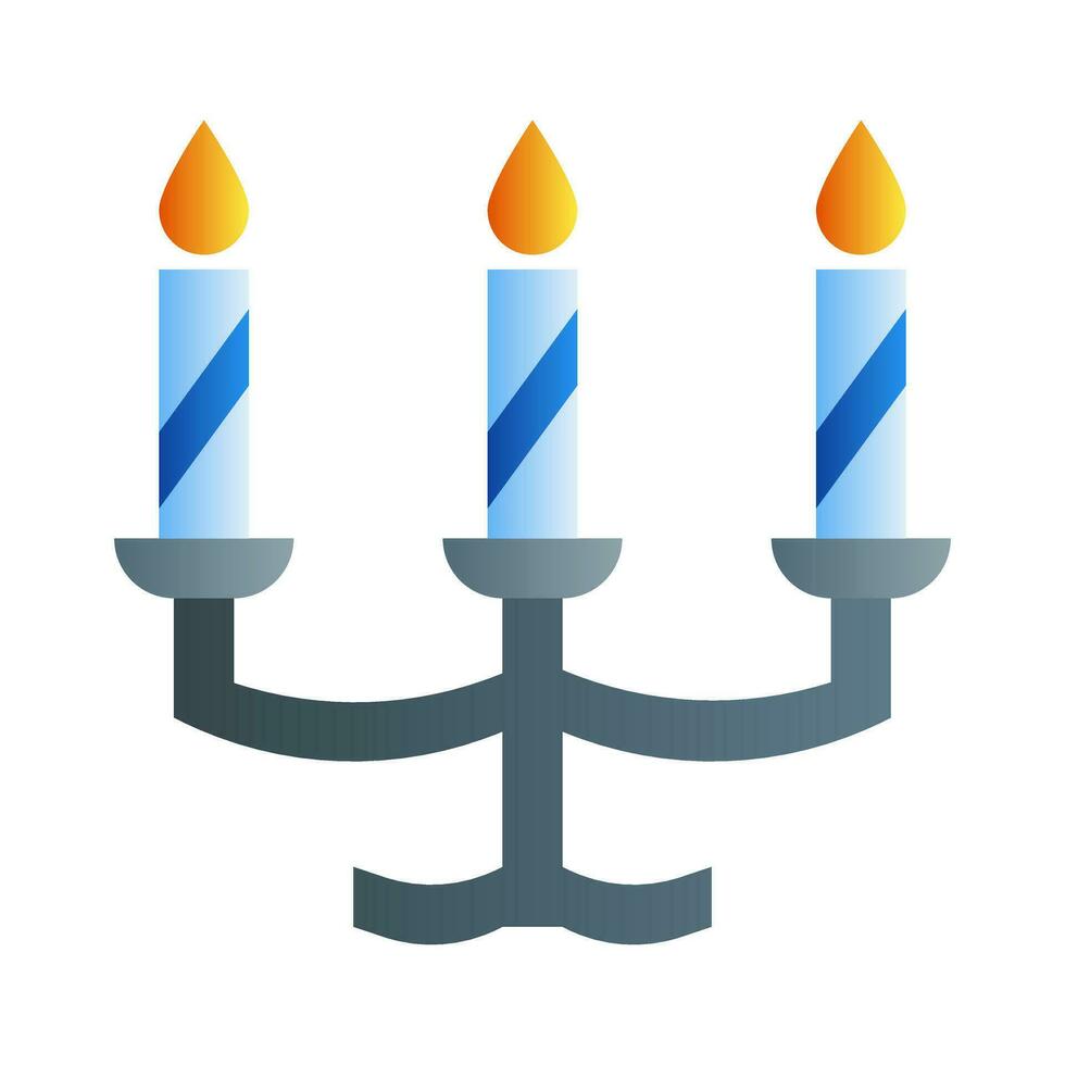 Candles icon in gradient fill style illustration vector design