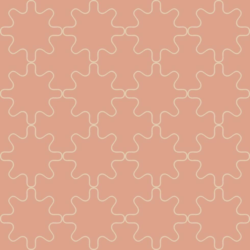 Monochrome seamless pattern with elegant decorative ornament. Simple and elegant background design. Graphic texture in pastel color and retro style vector