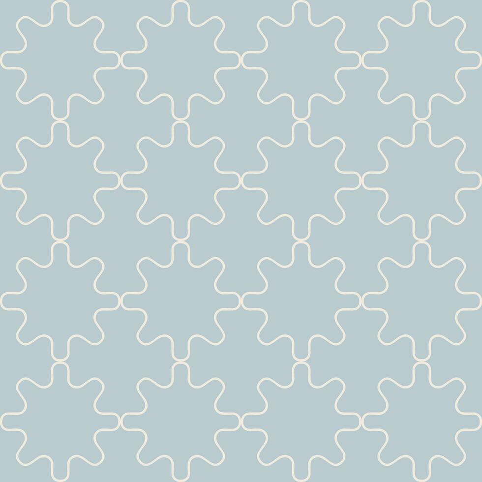 Monochrome seamless pattern with elegant decorative ornament. Simple and elegant background design. Graphic texture in pastel color and retro style vector