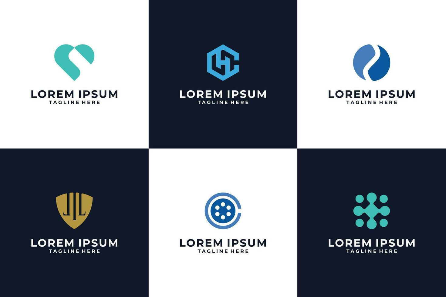 Modern creative logo design vector