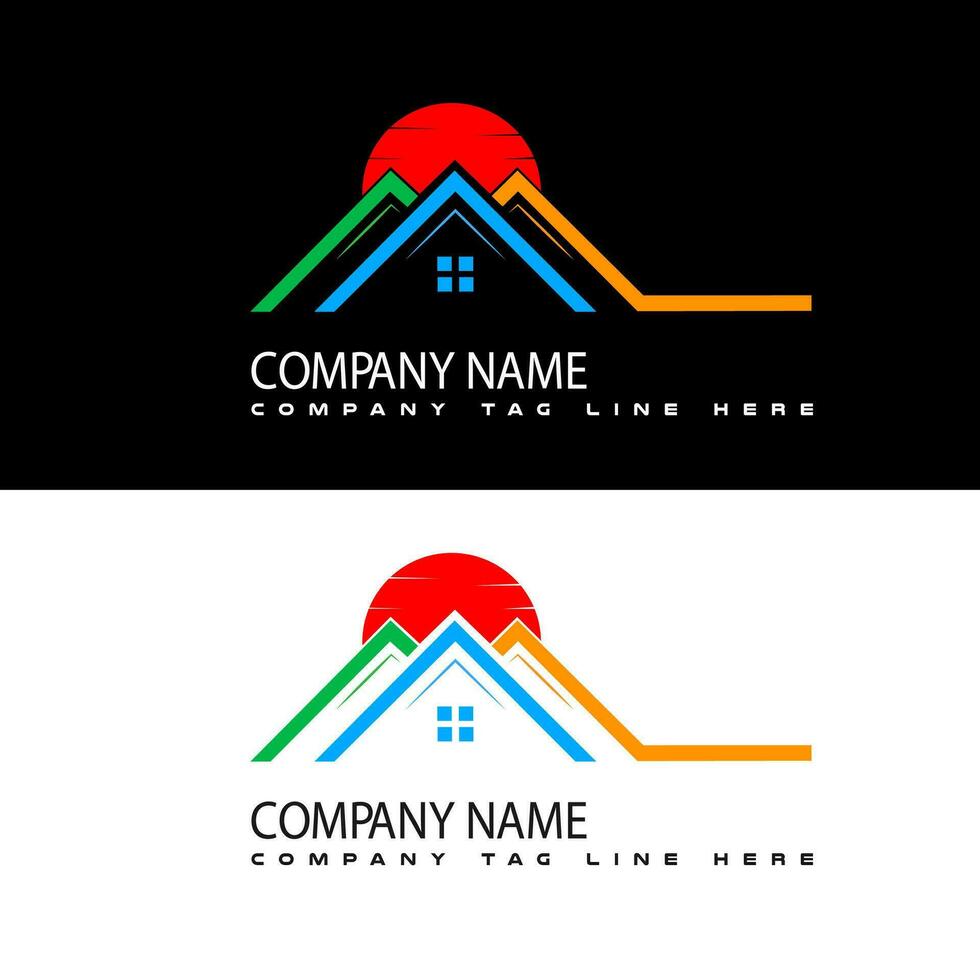Real Estate Company Logo Design vector