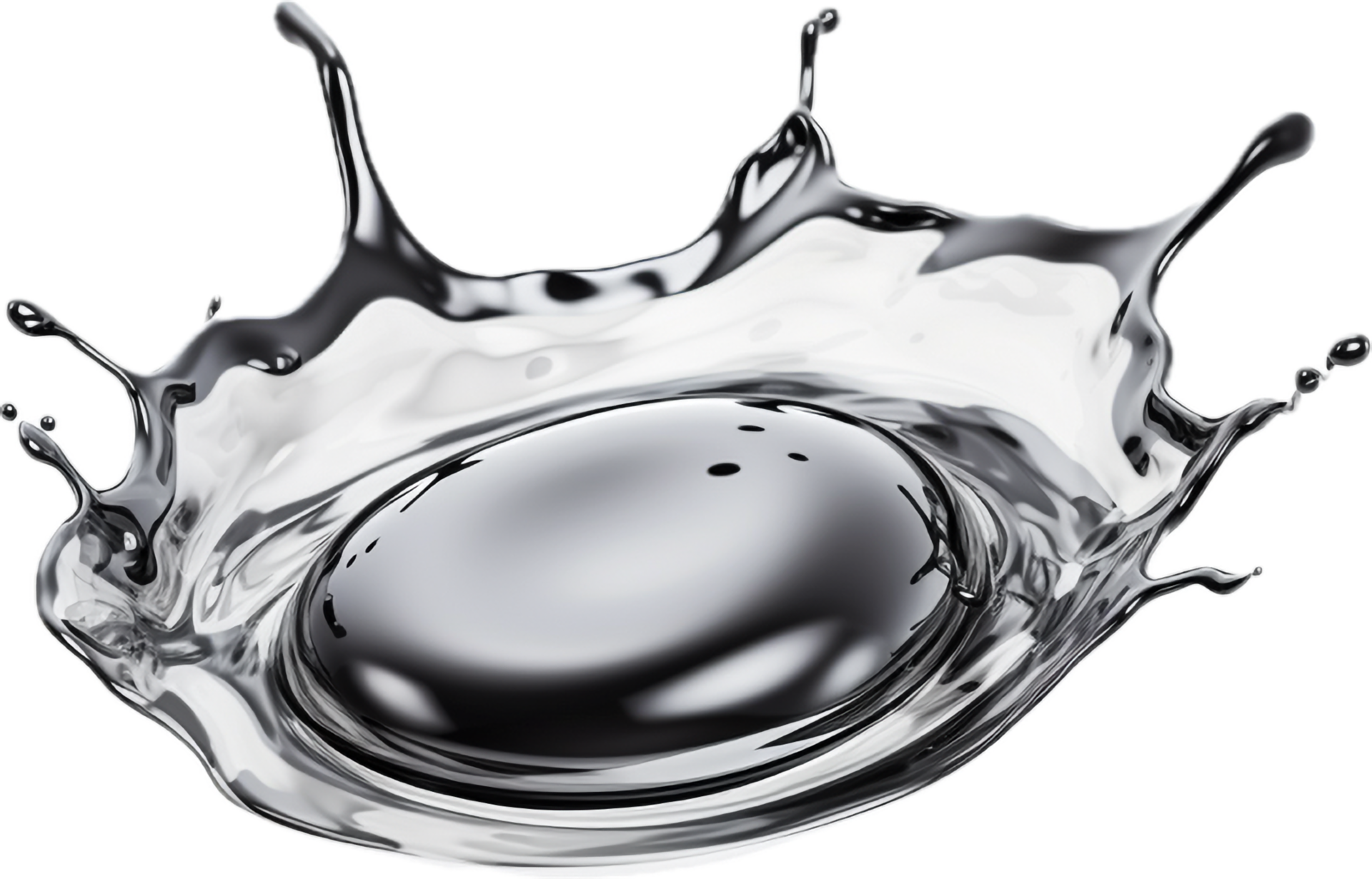 AI generated water spill puddle and droplets png 34922695 PNG