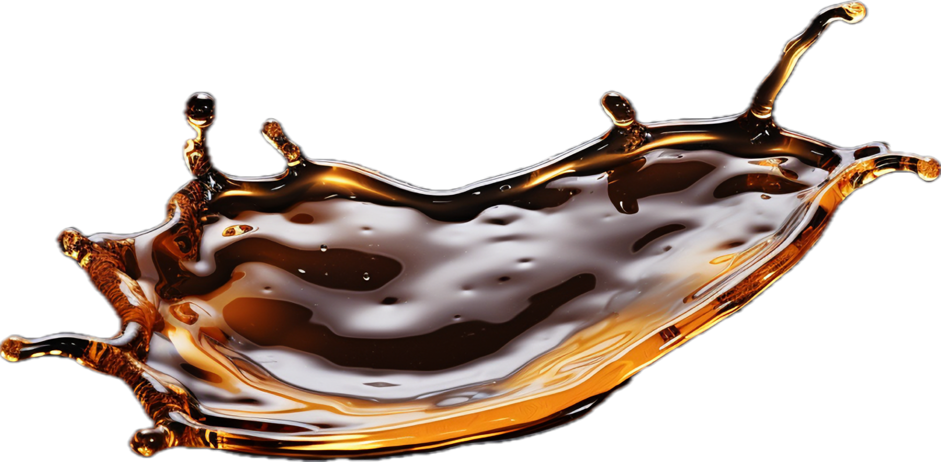 AI generated water spill puddle and droplets png 34922701 PNG