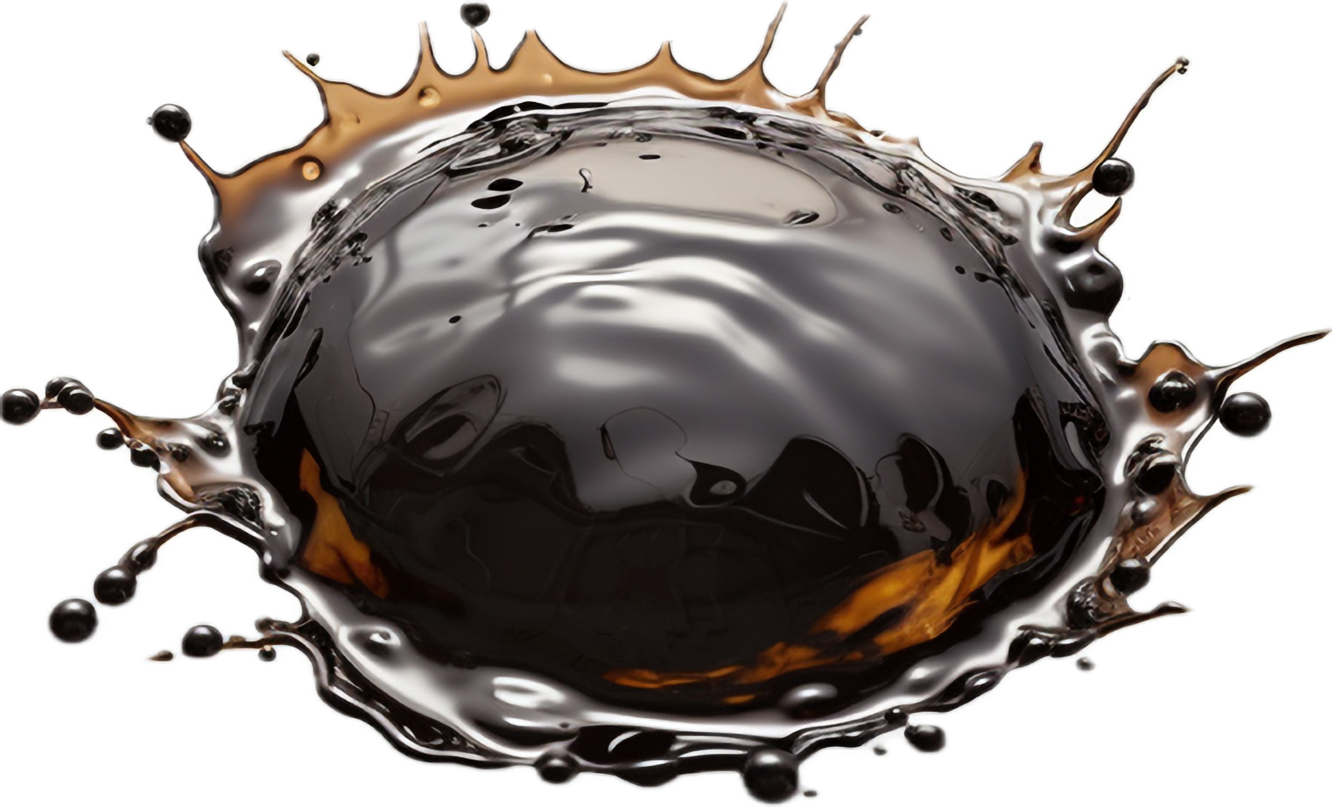 AI generated water spill puddle and droplets png 34922705 PNG