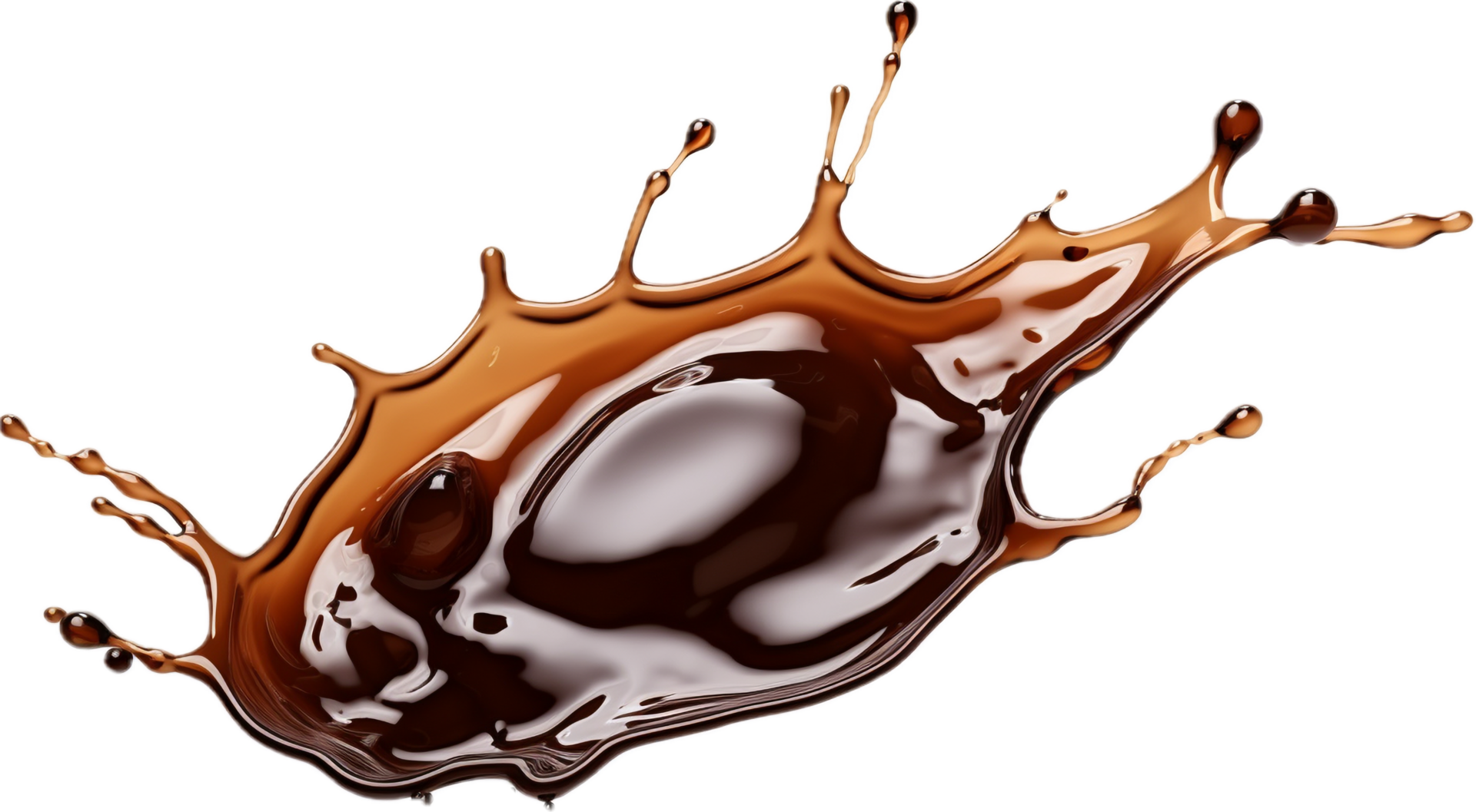 AI generated water spill puddle and droplets png 34922709 PNG