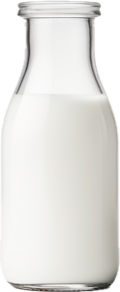 AI generated milk bottle png