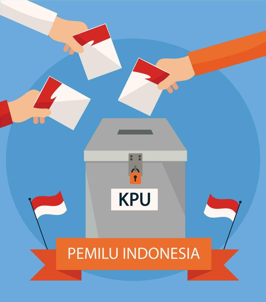 Election day voting ballot box in Indonesia, democracy day 34923071