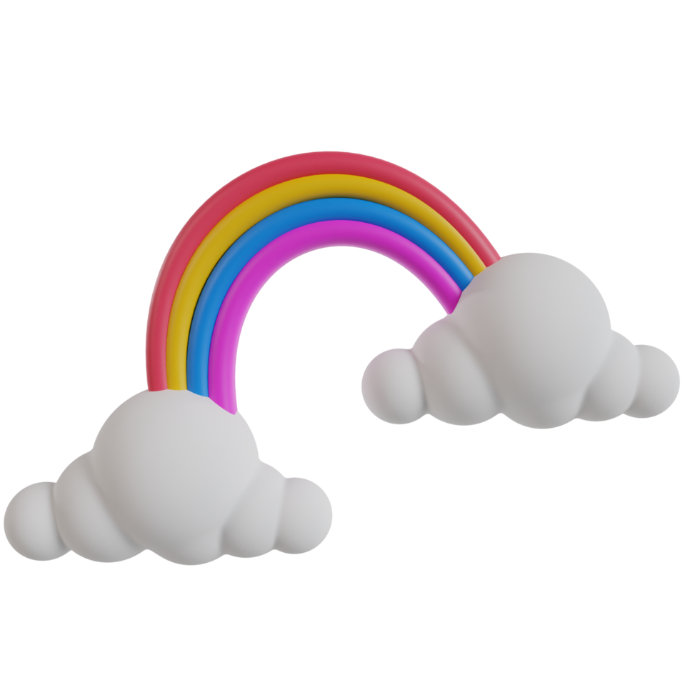 Weather sky cloud 3d render icon png