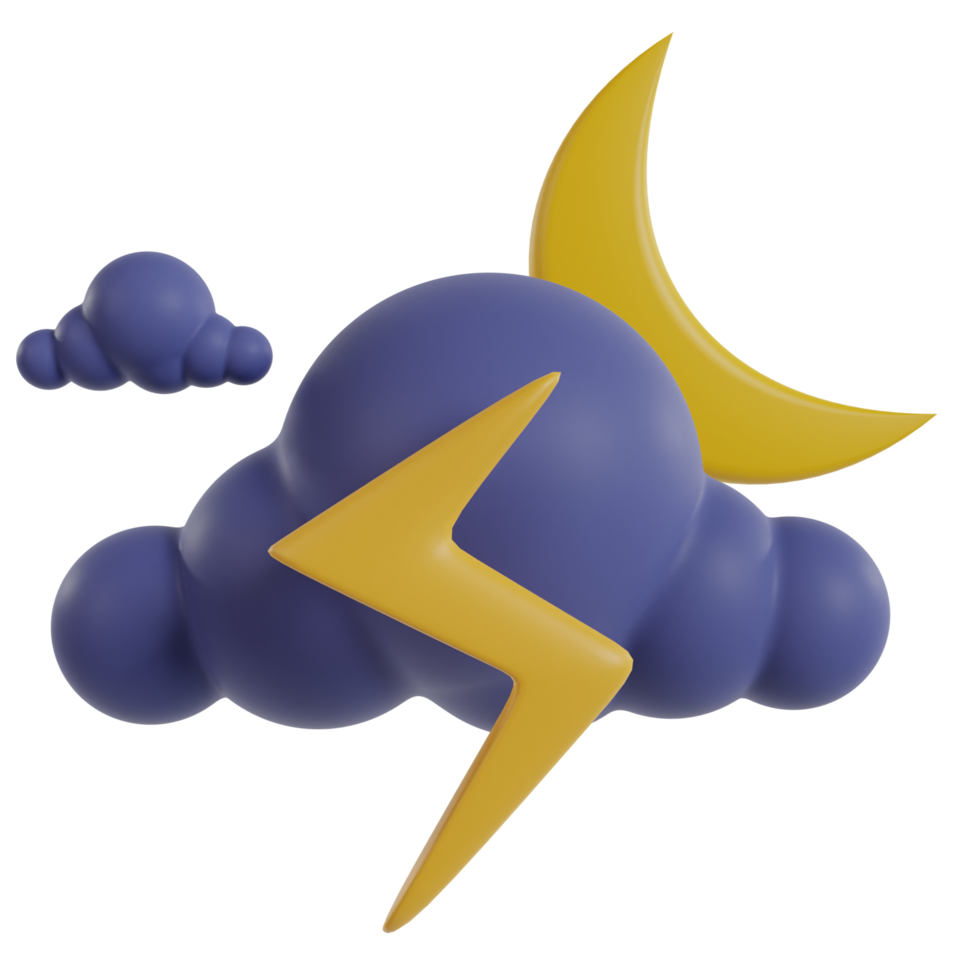 Weather sky cloud 3d render icon png