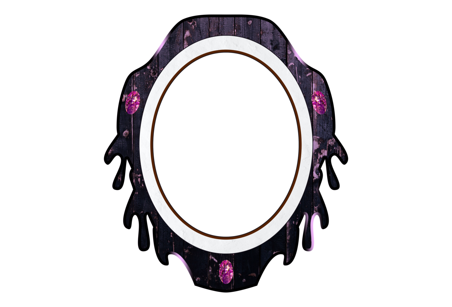 a photo frame with a gothic theme png
