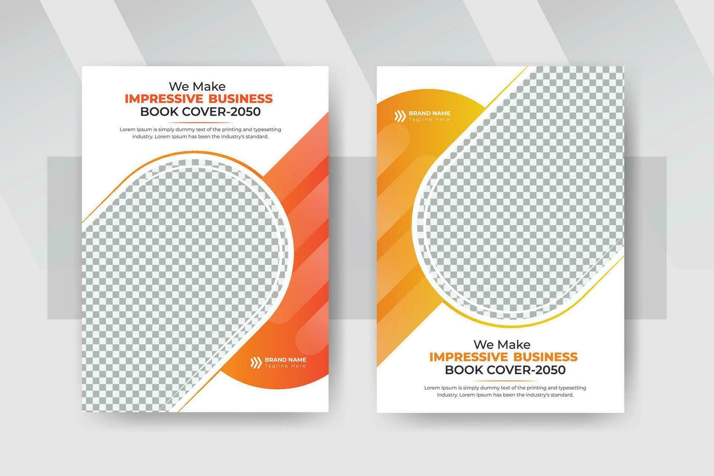 Modern business book cover design, Creative shape corporate brochure cover template  or colorful Annual report cover, flyer design vector