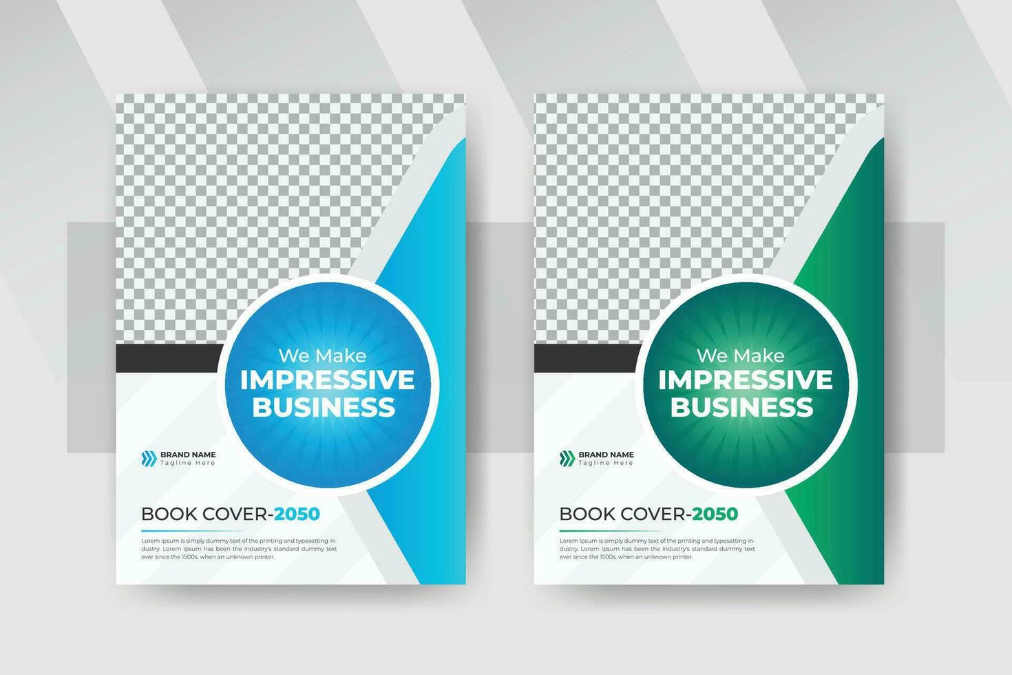 Modern business book cover design, Creative shape corporate brochure cover template  or colorful Annual report cover, flyer design vector