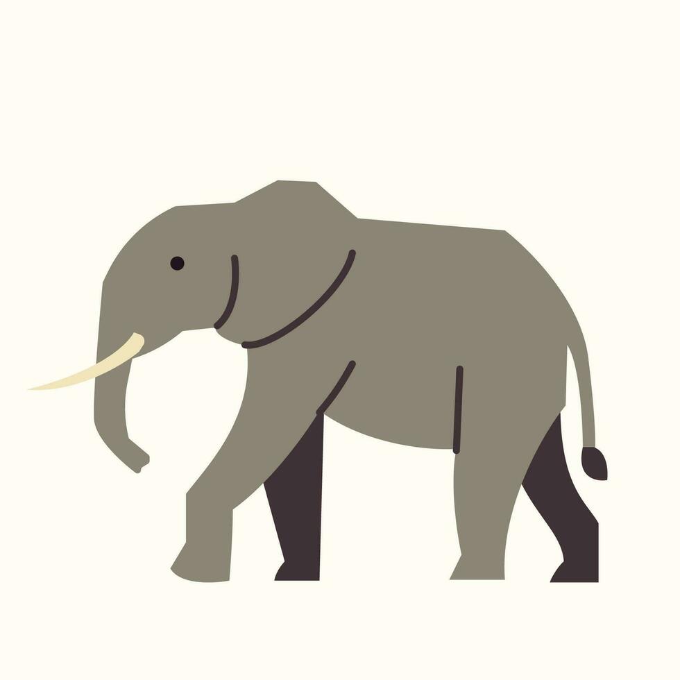 elephant animal big vector