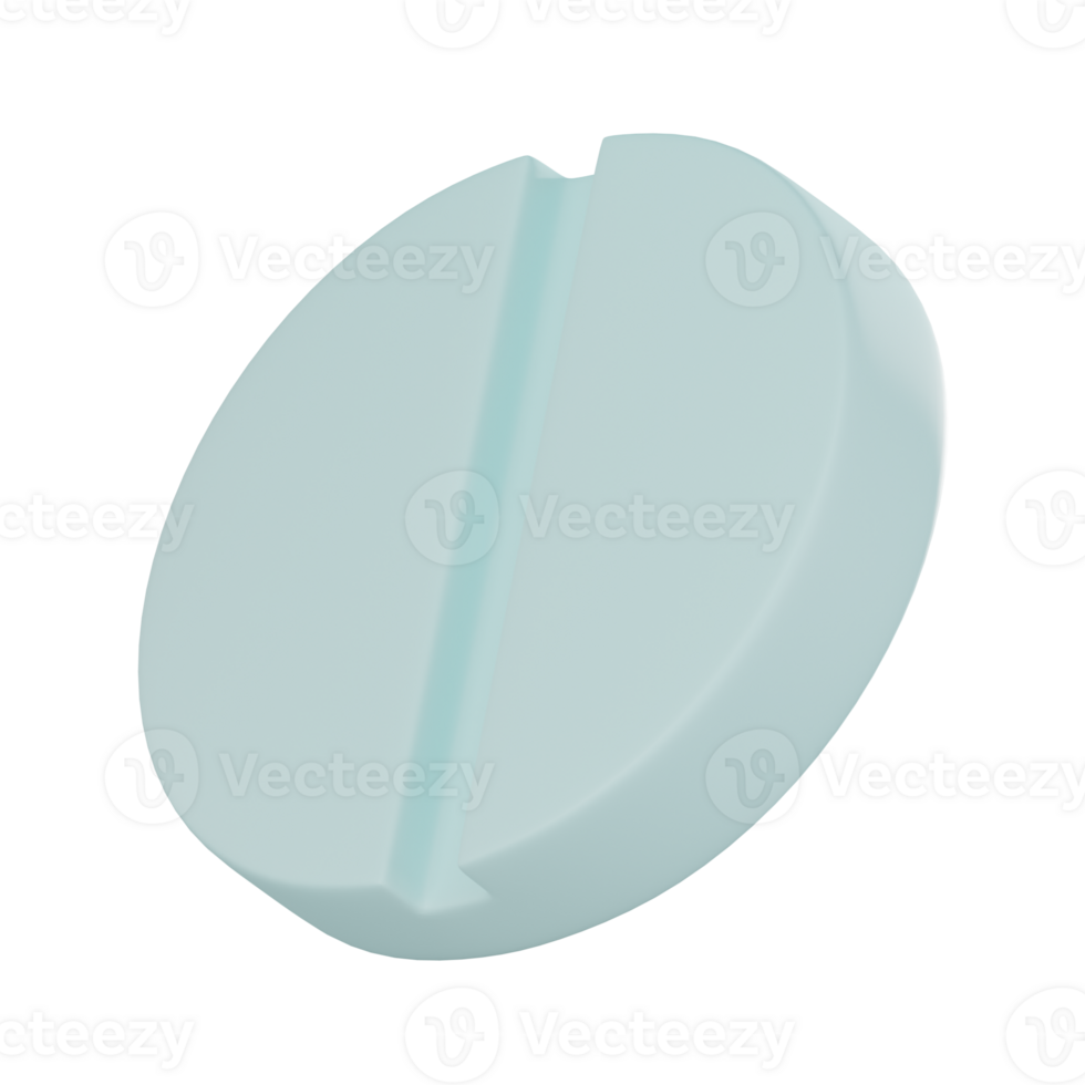 Medical Pill 3D Icon for Healthcare and Medical Projects. 3D render png