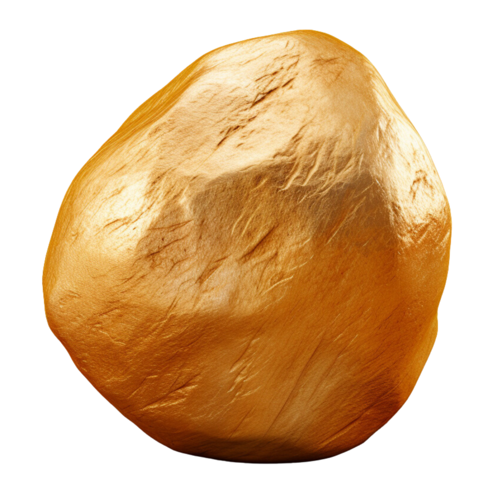 AI generated Gold stone clip art png