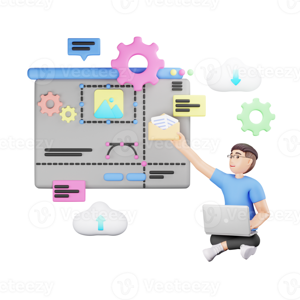 Webseite Schöpfer 3d Charakter - - basteln Digital Welten mit Phantasie png