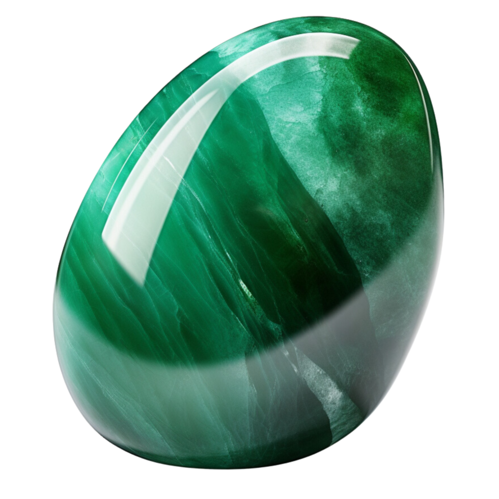 AI generated Jade stone gem clip art png