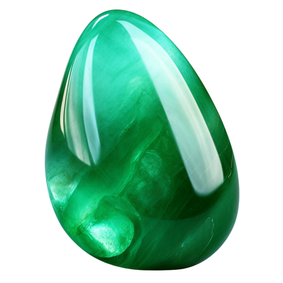 AI generated Jade stone gem clip art png