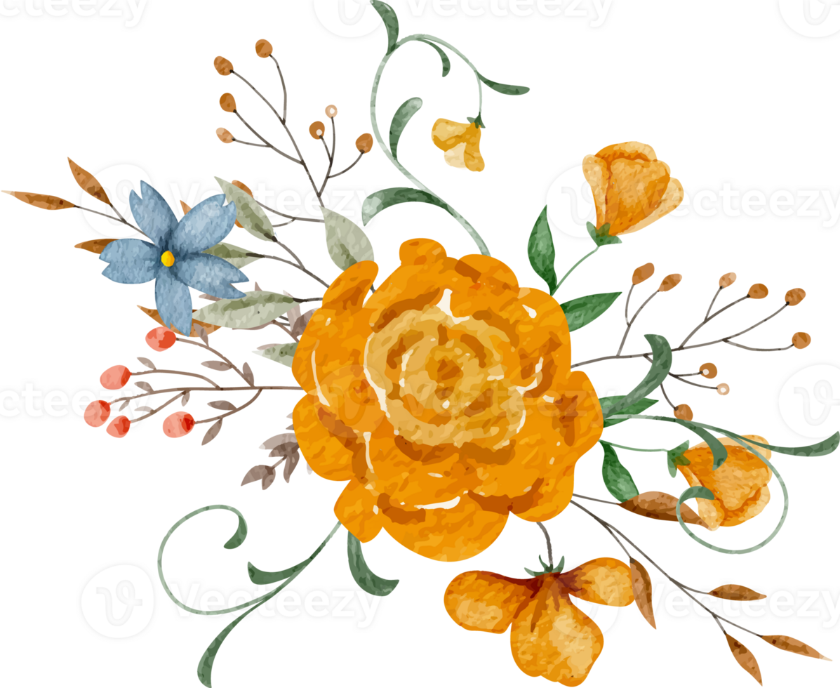 Watercolor Flower Arrangement png