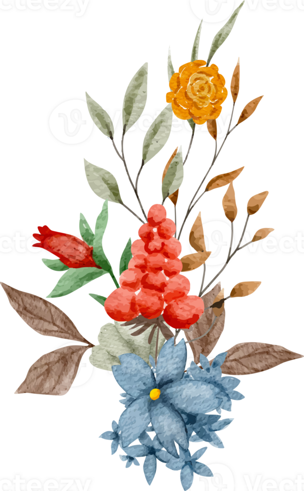 Watercolor Flower Arrangement png