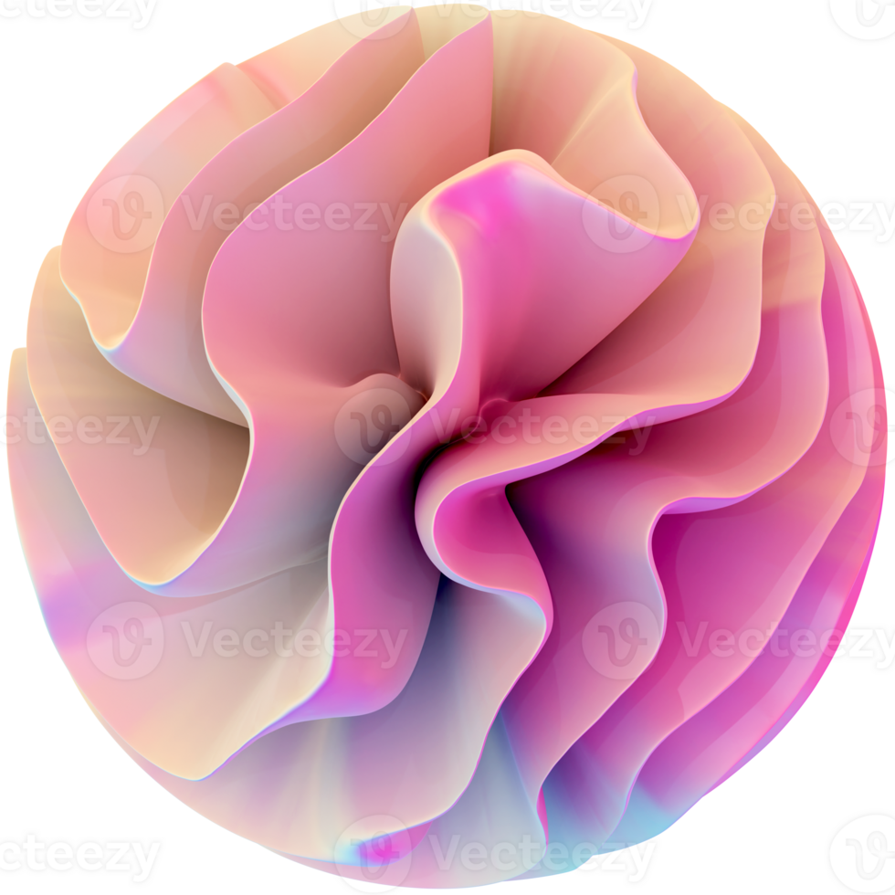 Abstract Pink Pearl Y2K Shape png