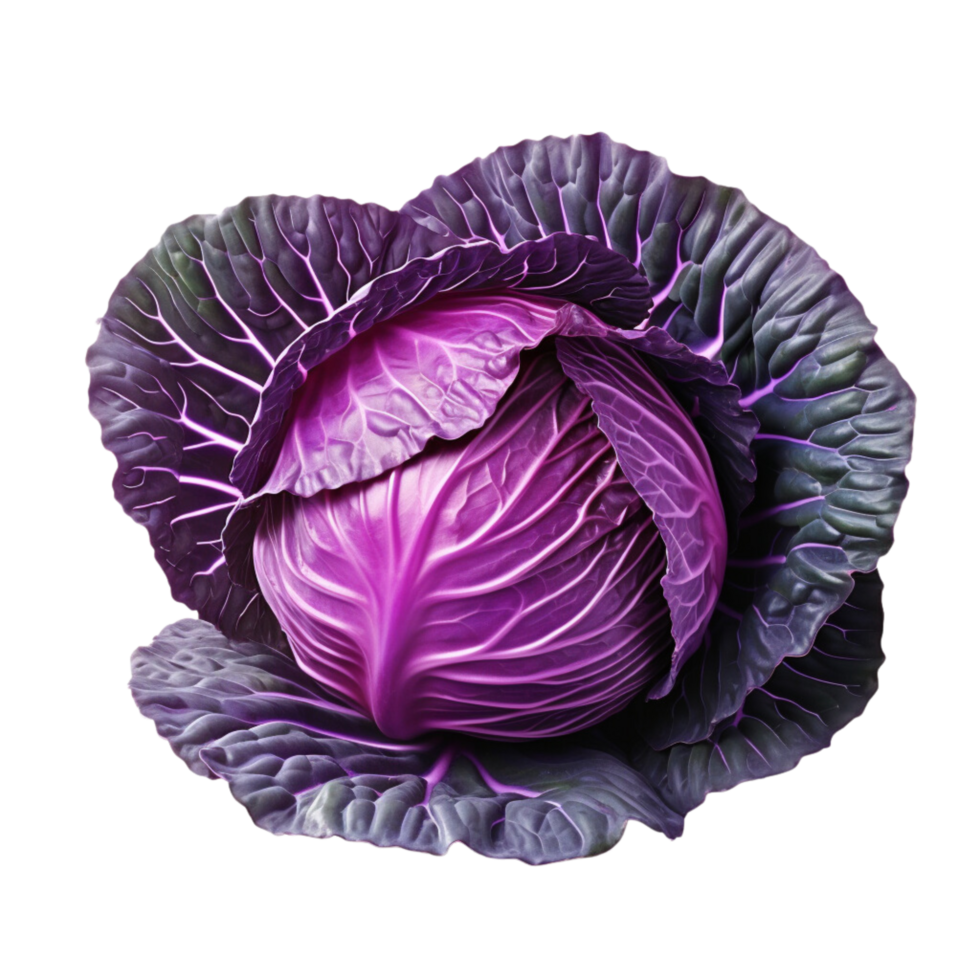 AI generated Red cabbage clip art png