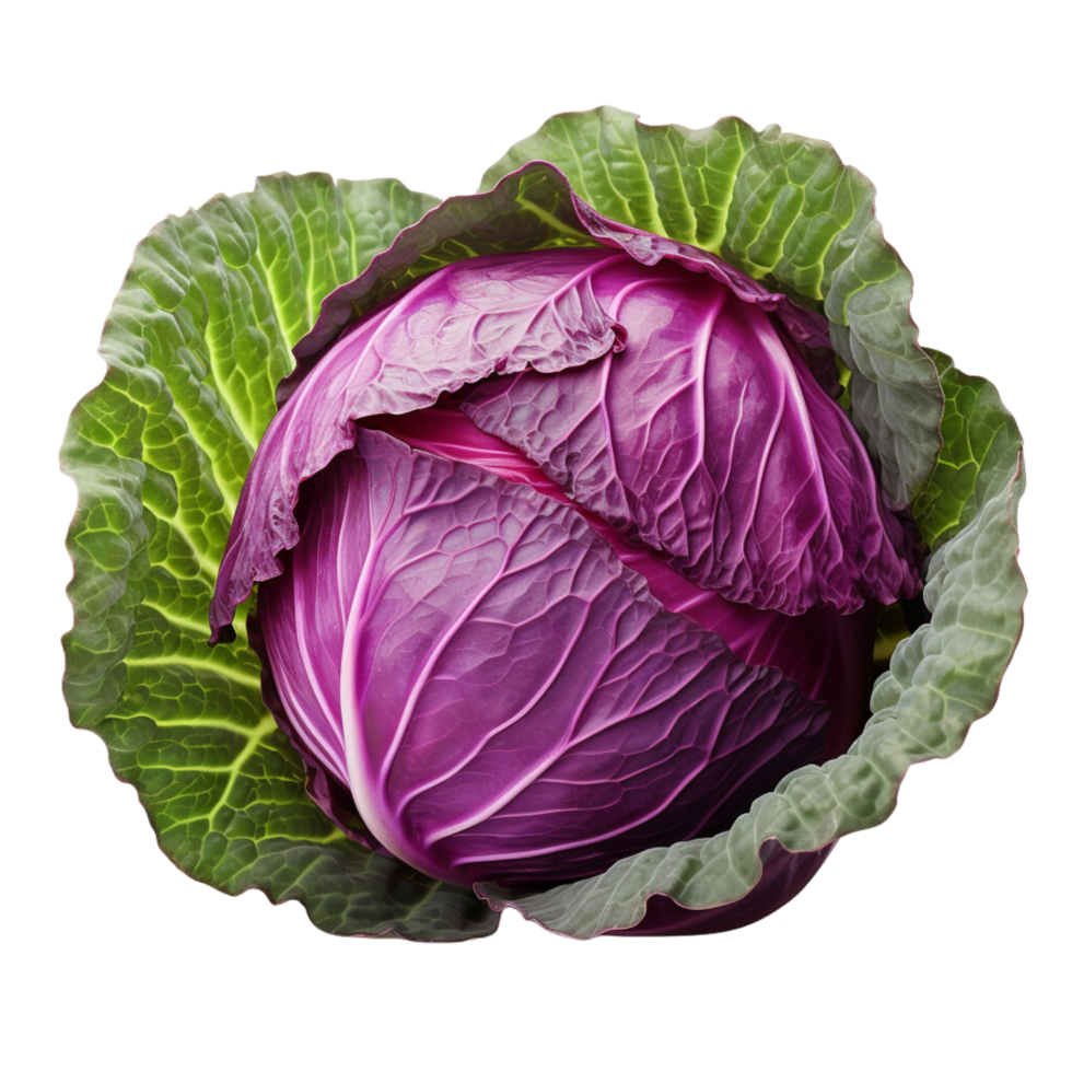 AI generated Red cabbage clip art 34924379 PNG