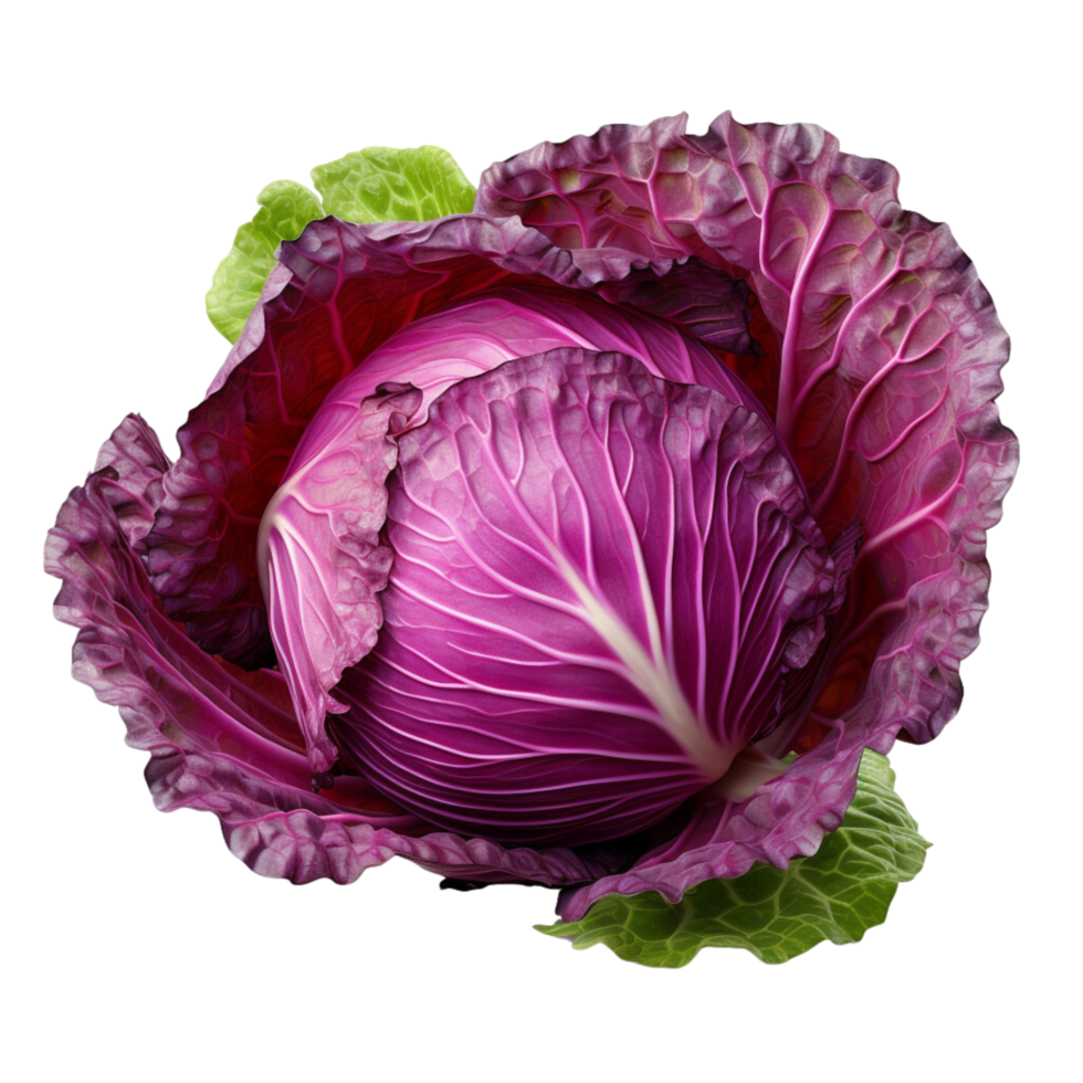 AI generated Red cabbage clip art png