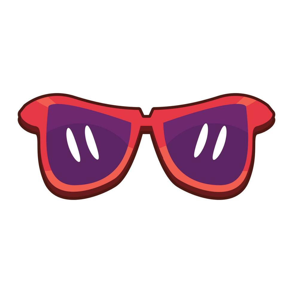 Sunglasses icon. Cartoon style vector illustration icon for web design element