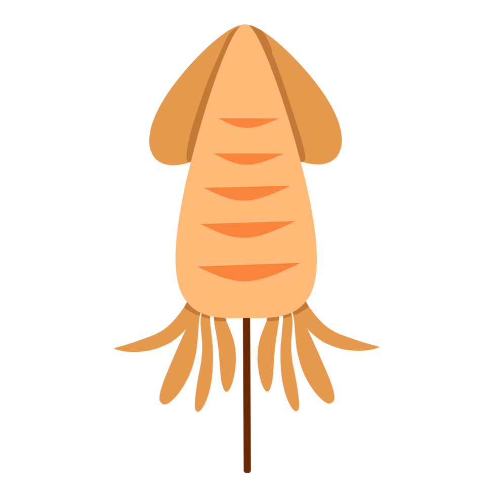 Japanese Ikayaki Food Illustration png