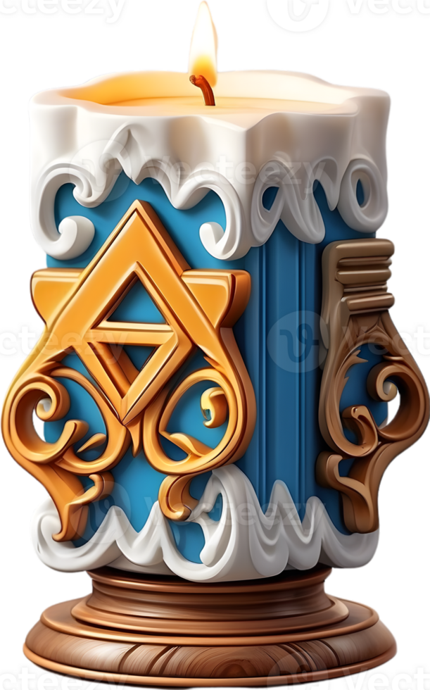 AI generated a candle with ai generative png