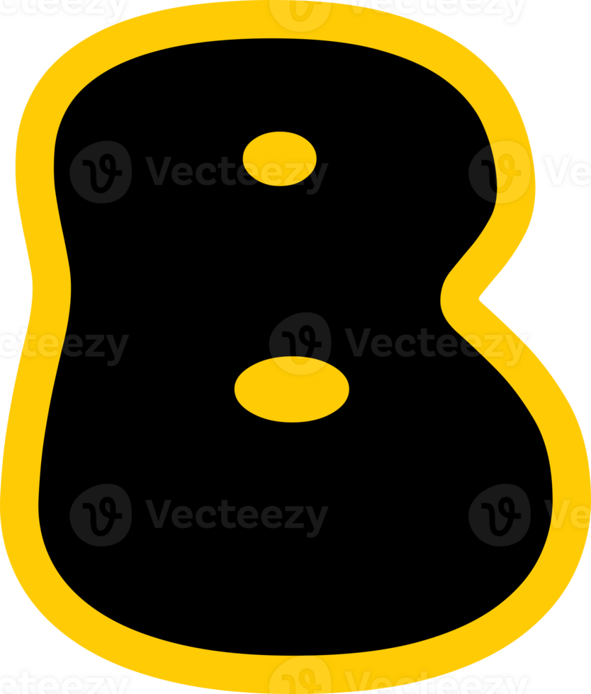 Funny Yummy font text glyph design png