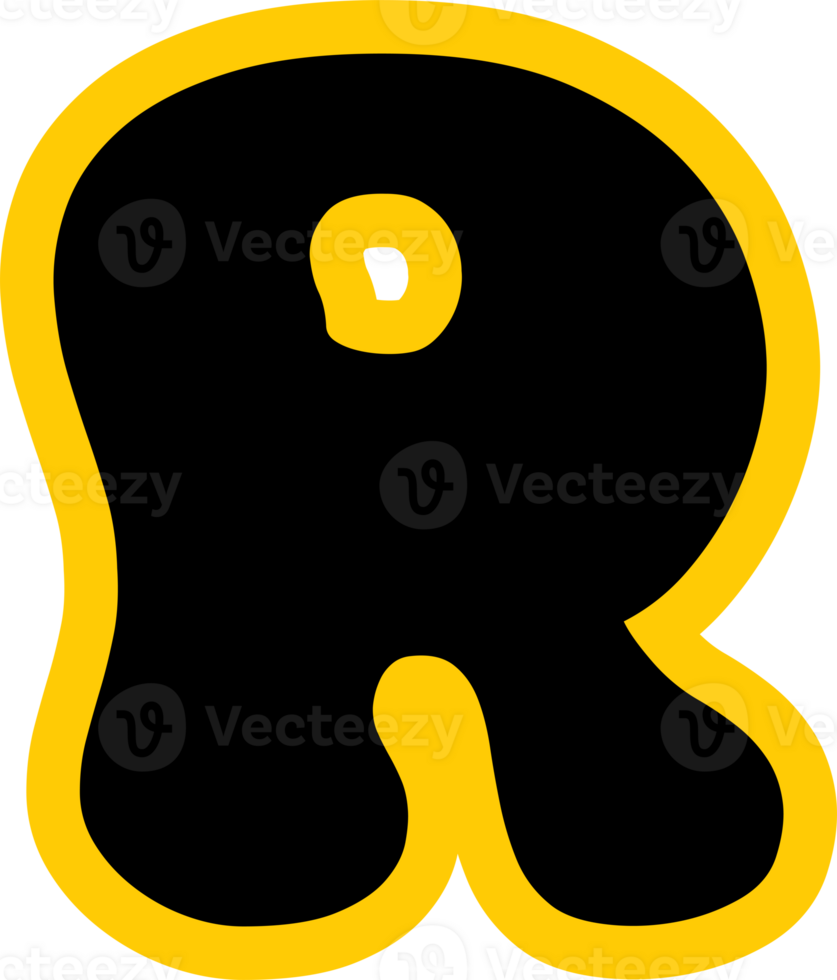 Funny Yummy font text glyph design png