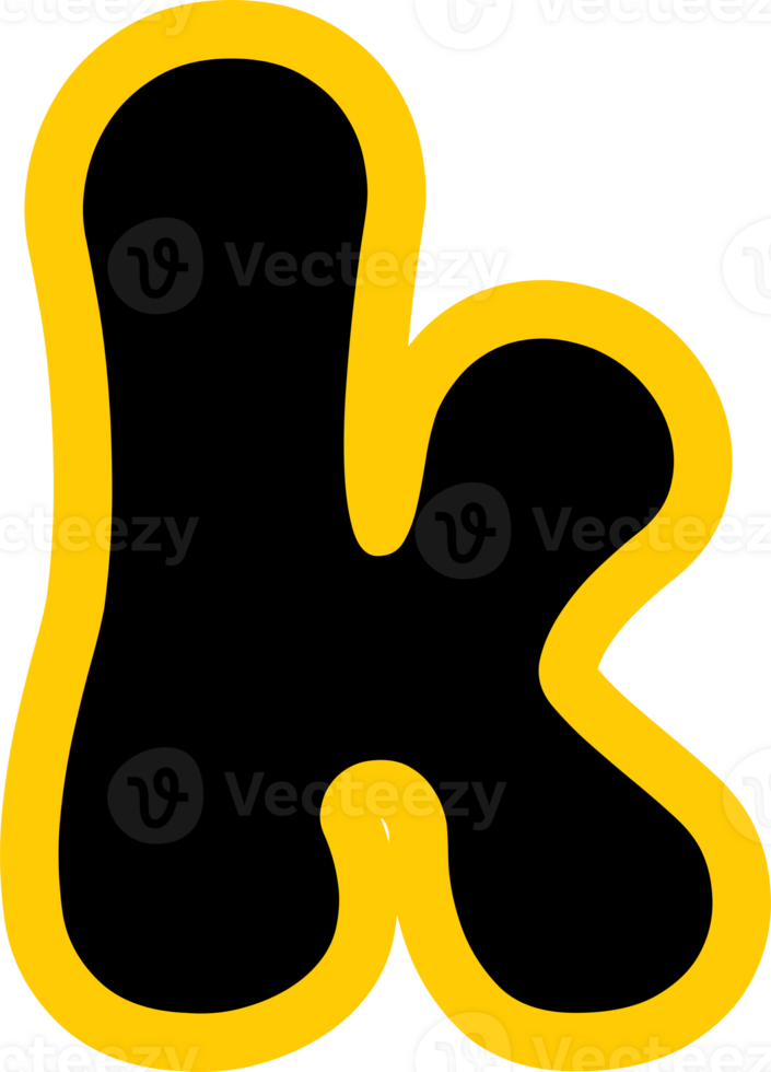 Funny Yummy font text glyph design png