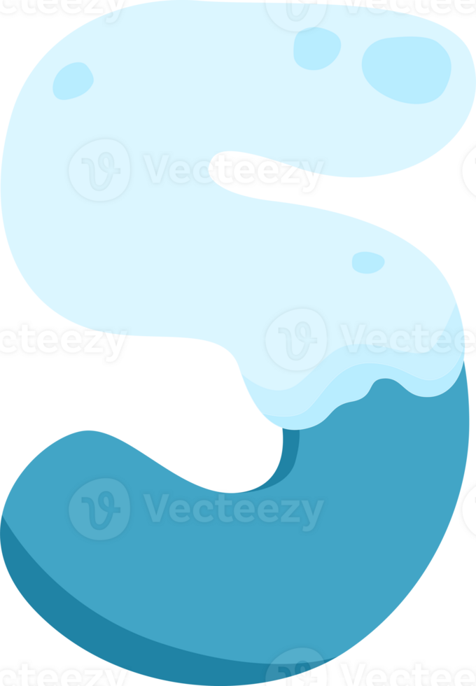 snow melt font glyph text flat design png