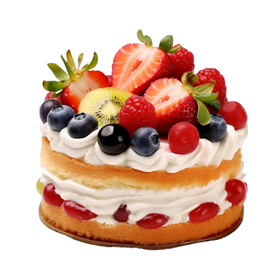 ai genererad cheesecake med körsbär på transparent bakgrund png bild