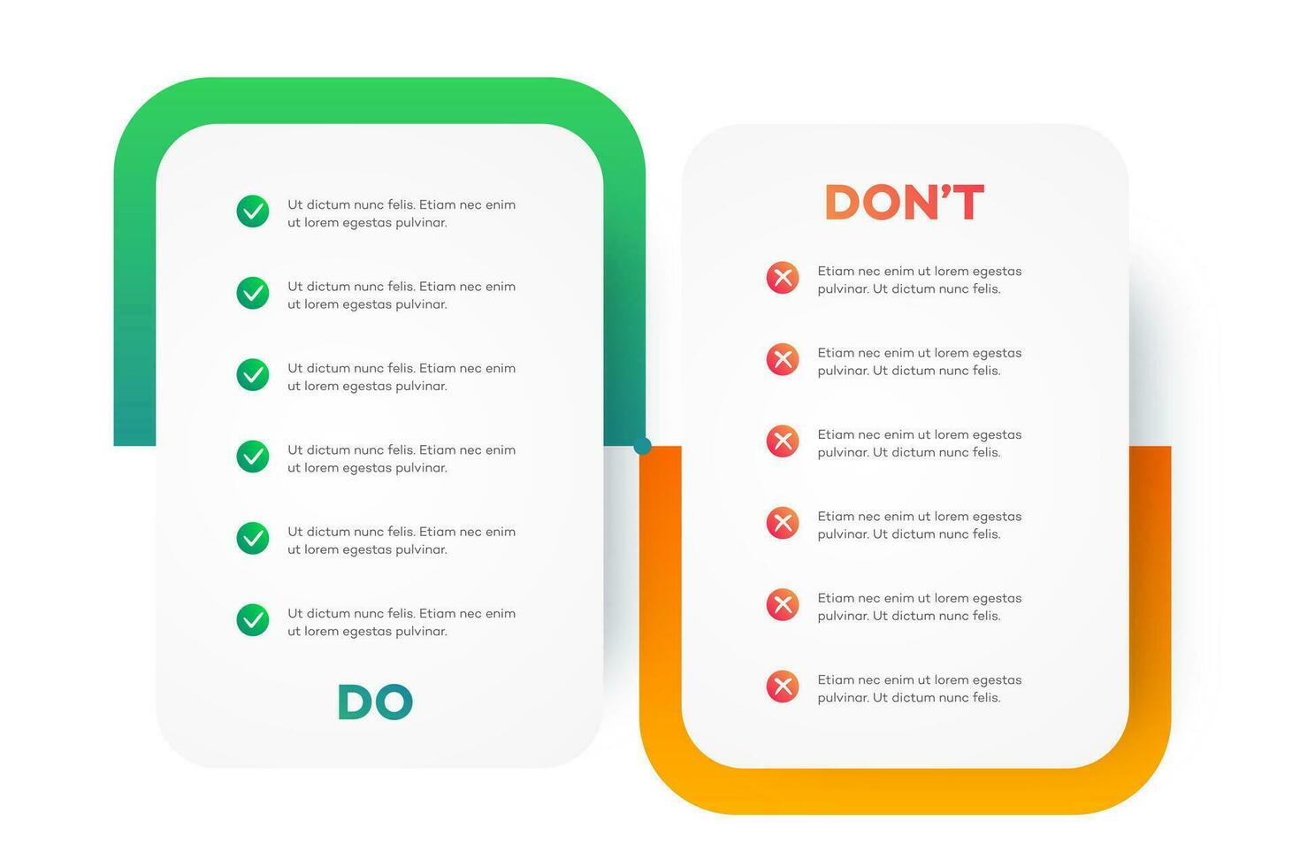 Do and dont infographic template frame 34926127 Vector Art at Vecteezy Do and dont infographic template frame 34926127 Vector Art at Vecteezy