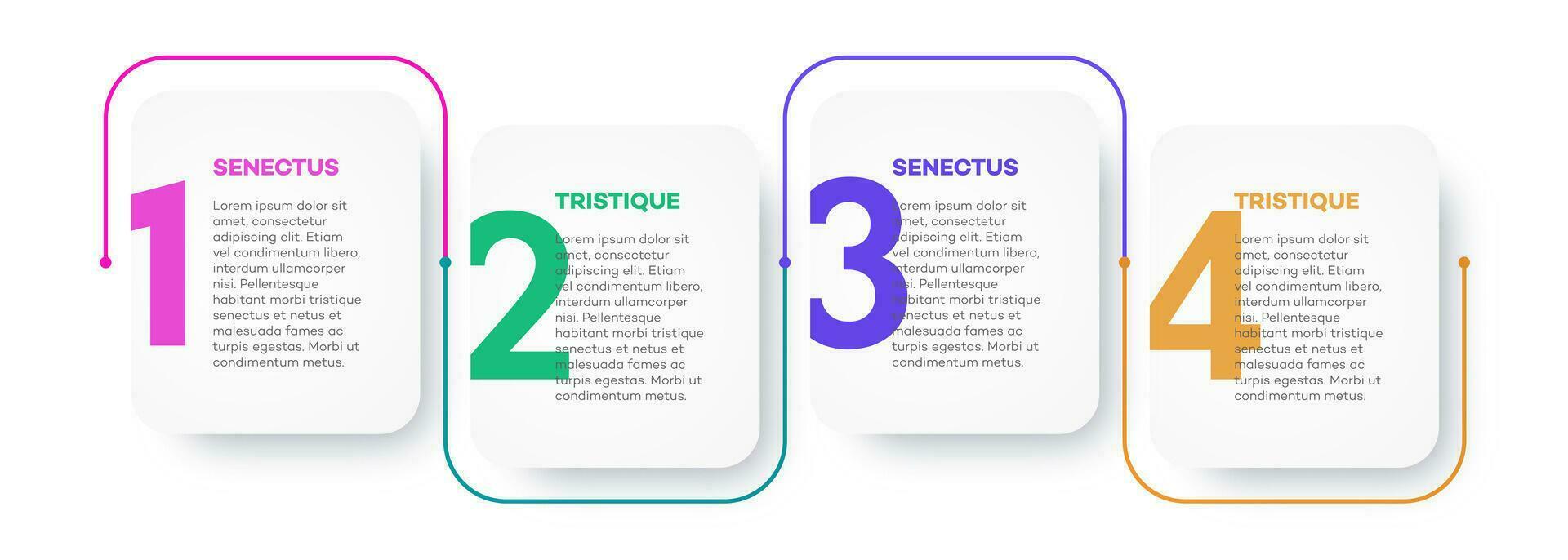 Infographic template frame vector timeline process 4 option