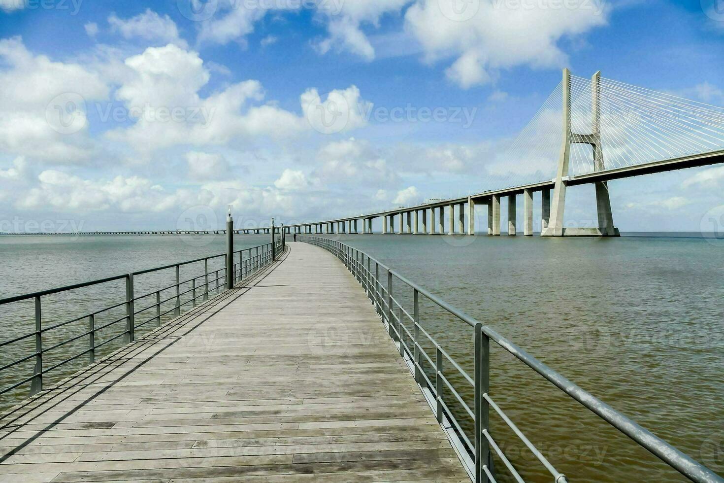 Bridge over the river photo