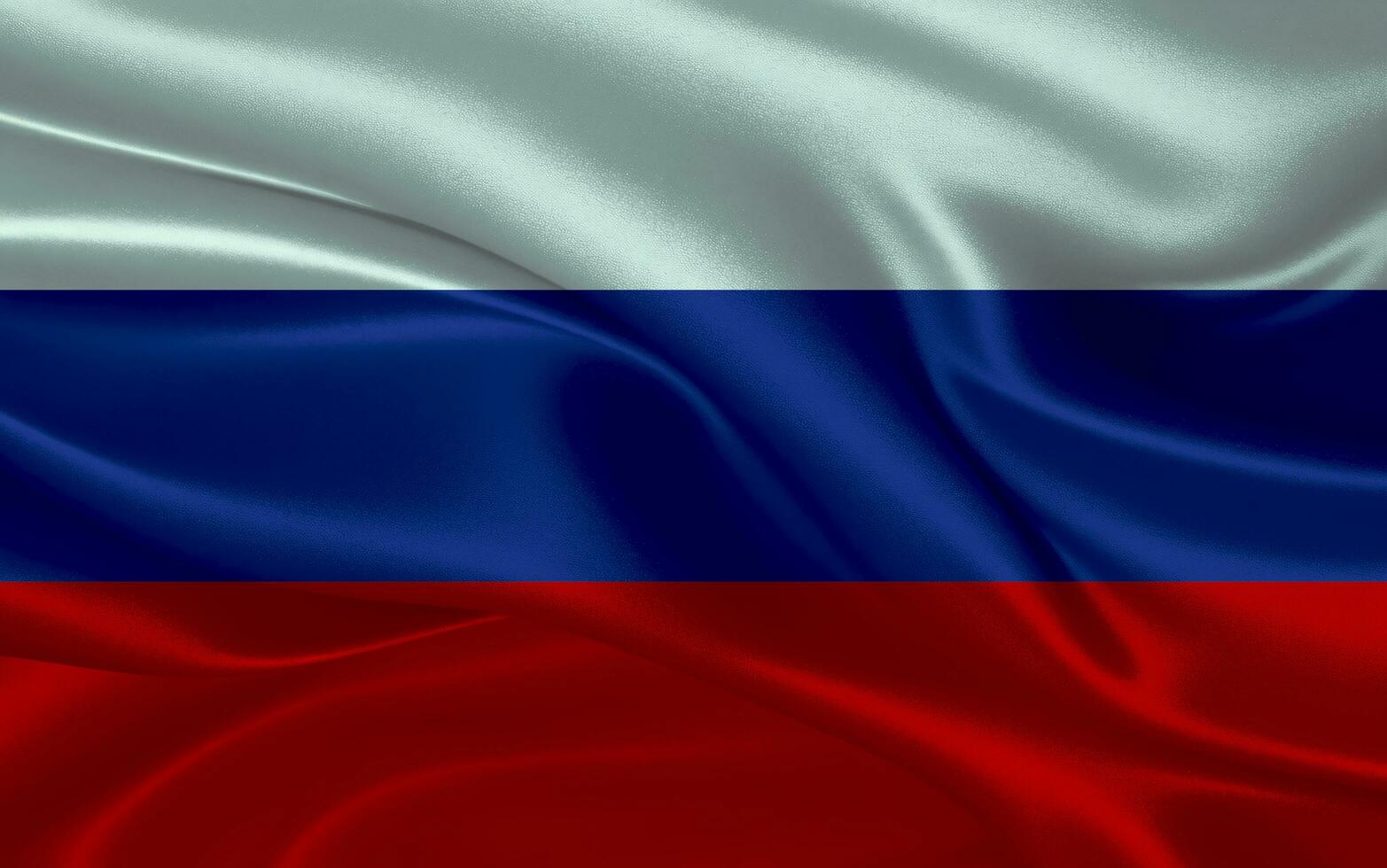 3d ondulación realista seda nacional bandera de Rusia. contento nacional día Rusia bandera antecedentes. cerca arriba foto