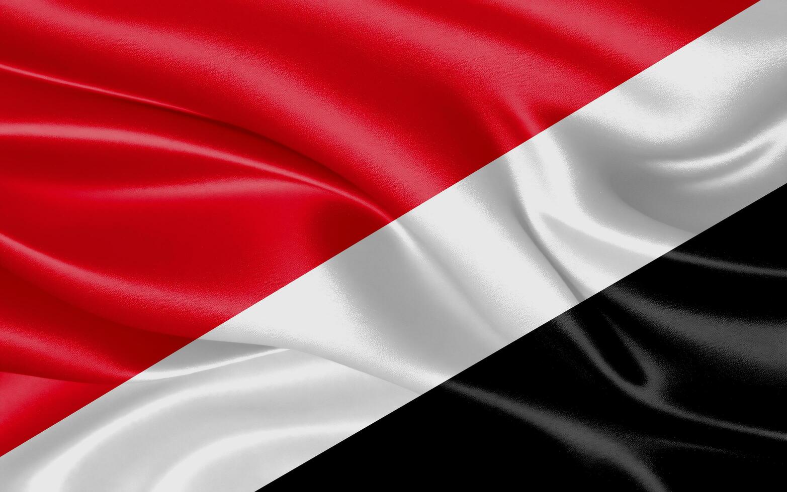 3d waving realistic silk national flag of principality of sealand. Happy national day principality of sealand flag background. close up photo