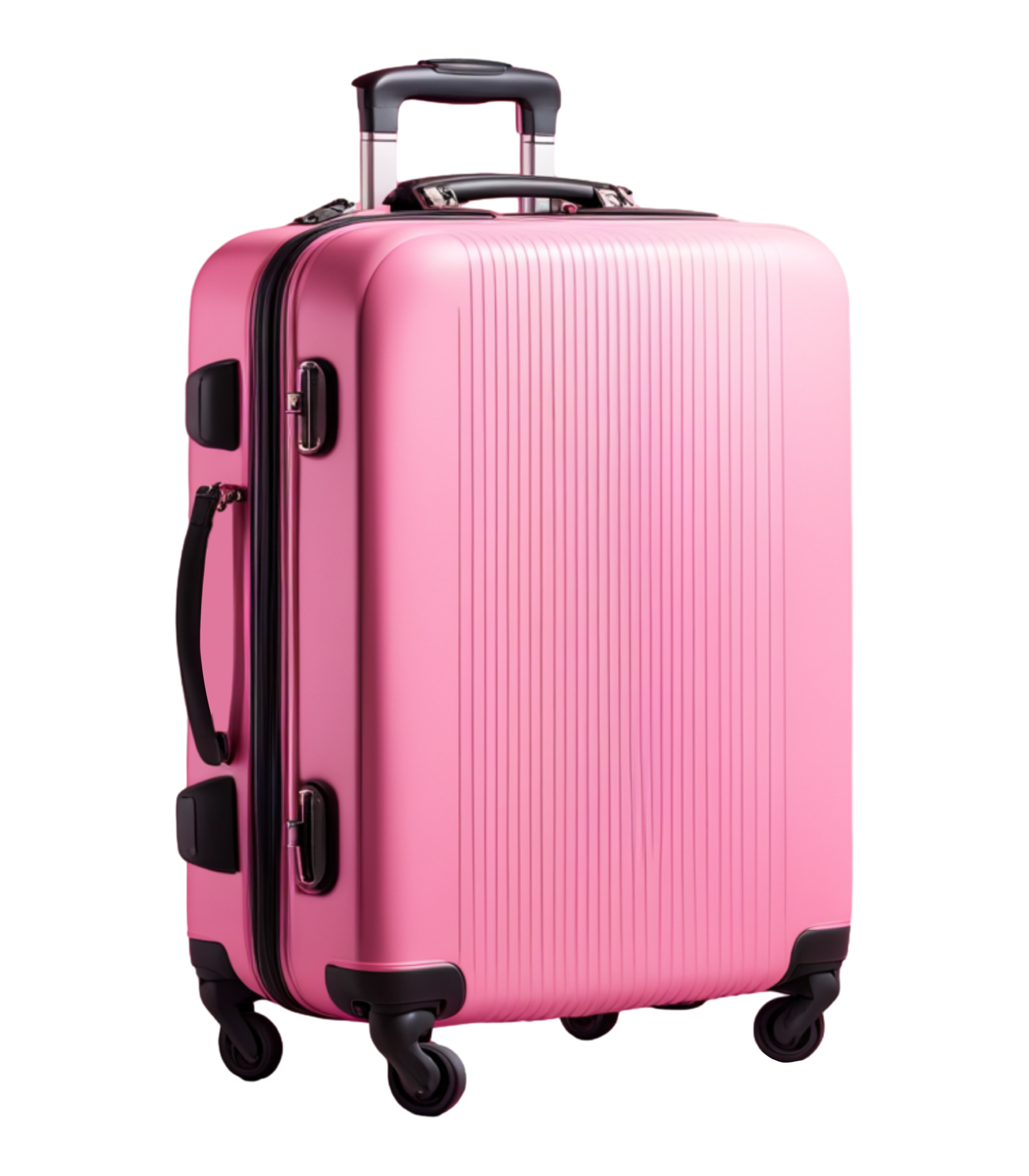 ai-generated-pink-suitcase-isolated-on-transparent-background-34926618-png
