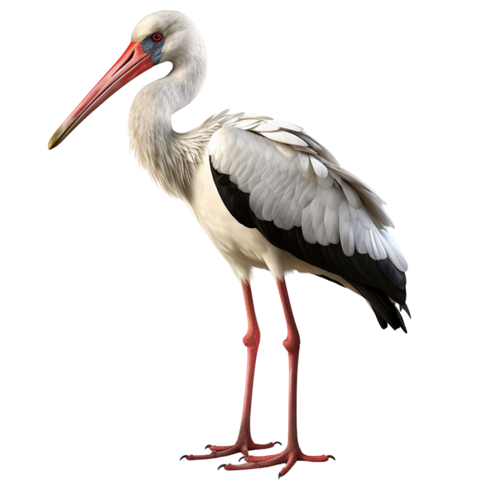 AI generated Stork clip art png