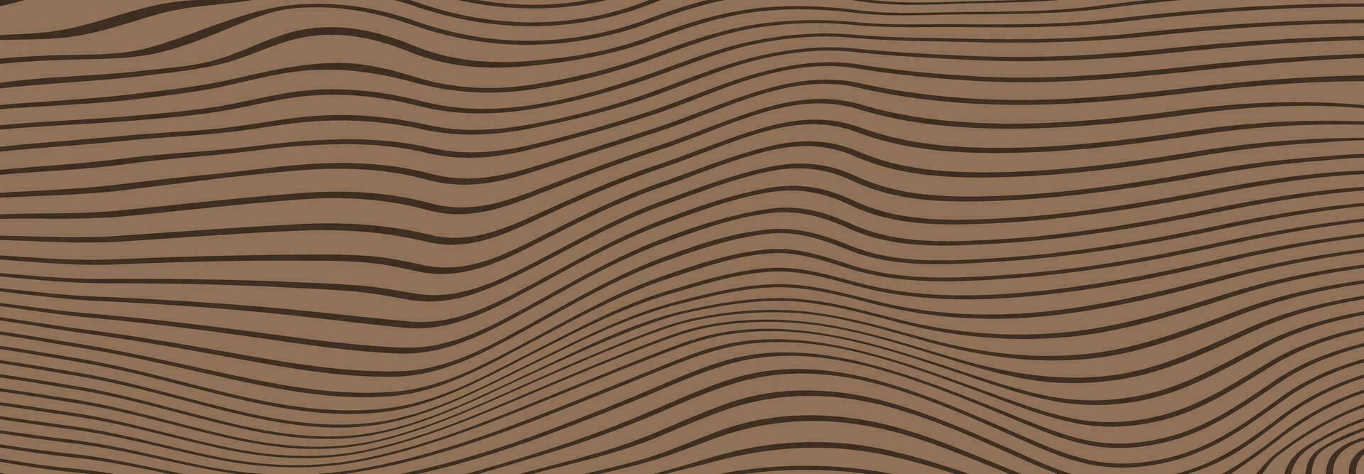 Abstract growth rings of a tree.Line design of a wooden stump. vector