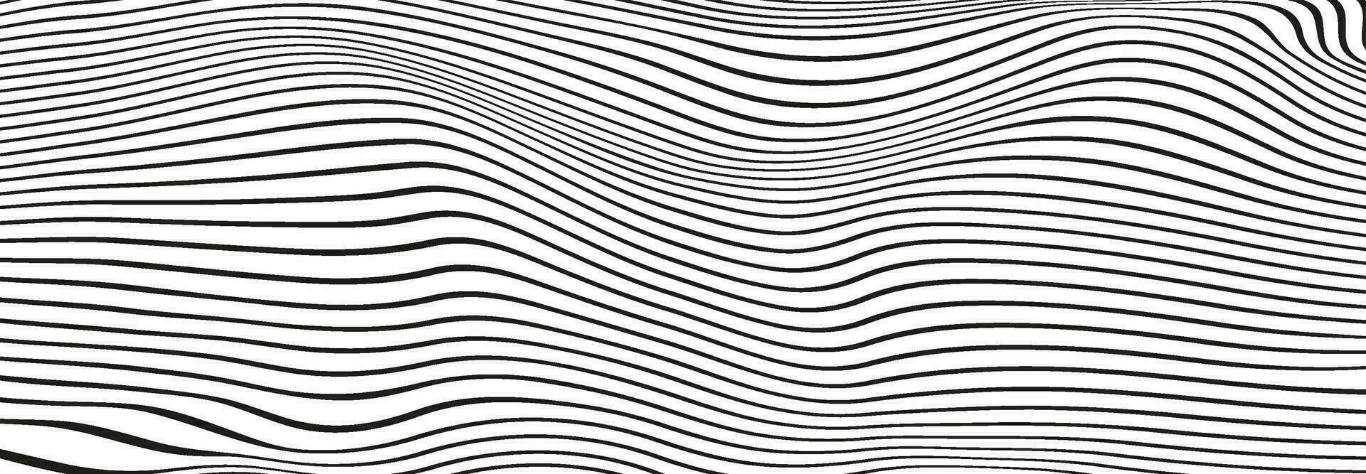 Abstract growth rings of a tree.Line design of a wooden stump. vector