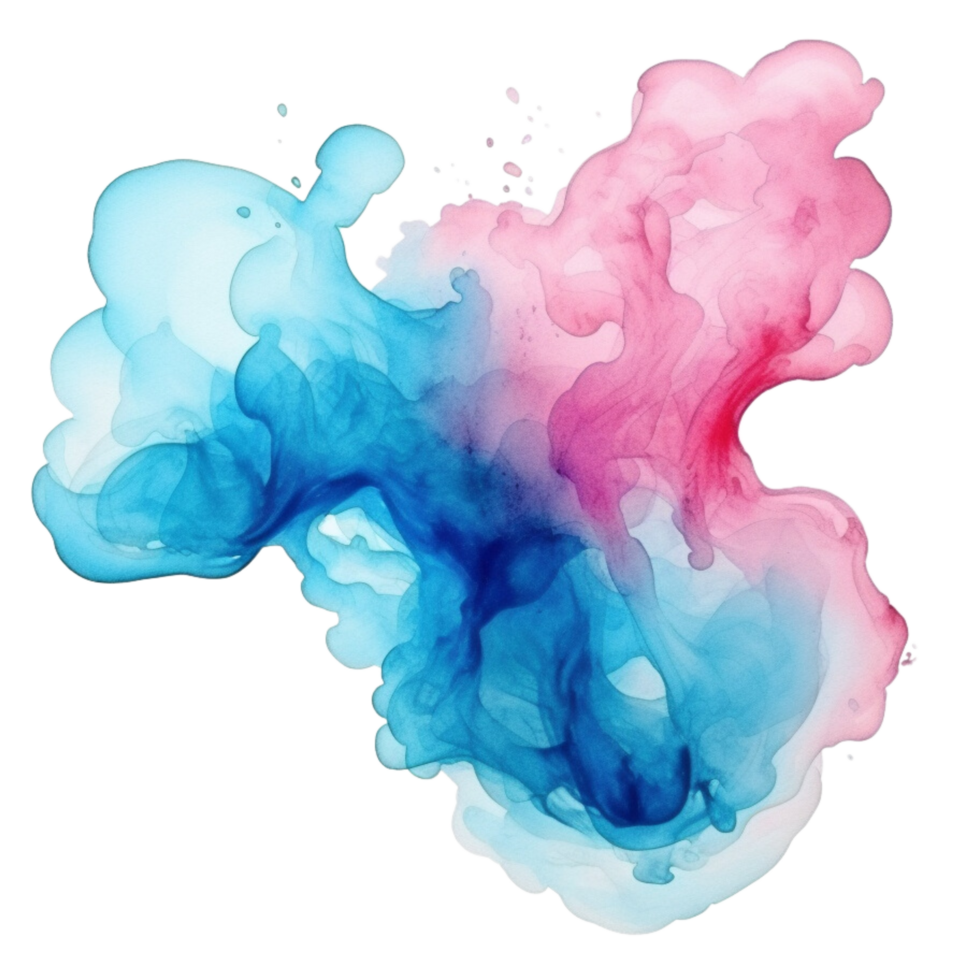 AI generated Watercolor blob clip art png
