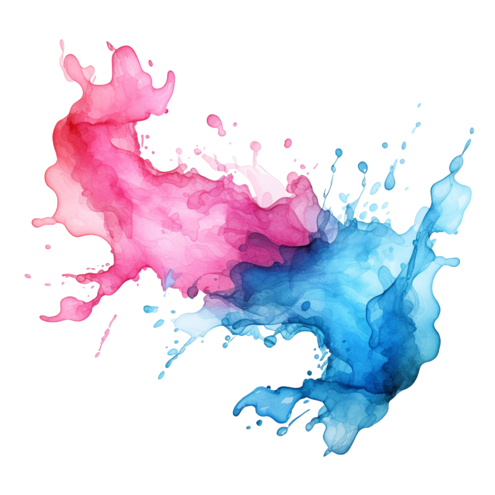 Watercolor splash clip art png